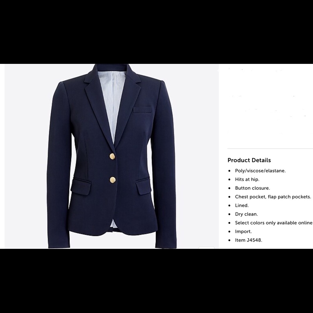 J. Crew Schoolboy Blazer in Navy